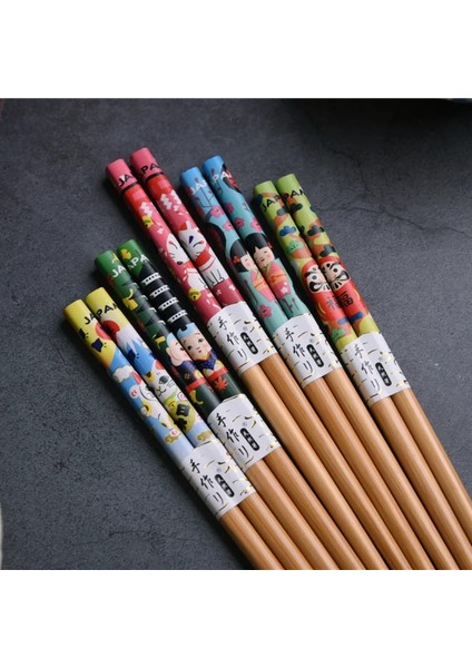 04-5pair 5 Pairs El Yapımı Japon Tarzı Bambu Suşi Çubuklarını Sofra Üst Sınıf Çin Doğal Bambu Ortak Çubuklarını Yeme Araçları (Yurt Dışından) fiyatları