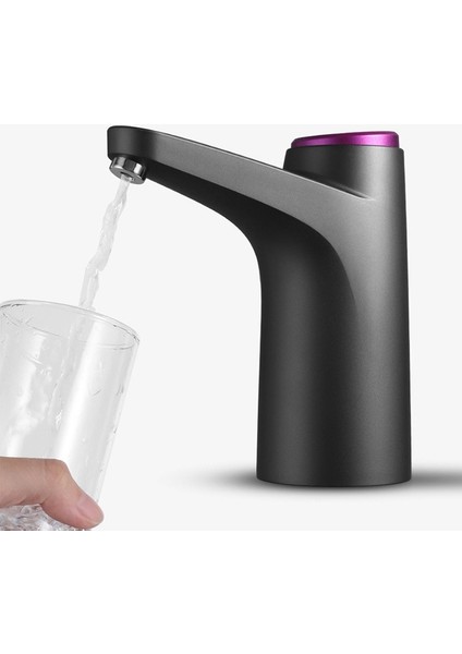 Siyah Otomatik Elektrikli Su Sebili USB Namlulu Su Pompası Su Şişesi Galon Içme Suyu Şişesi Anahtarı Su Arıtma Aletleri (Yurt Dışından)