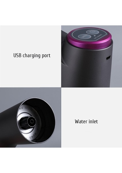 Siyah Otomatik Elektrikli Su Sebili USB Namlulu Su Pompası Su Şişesi Galon Içme Suyu Şişesi Anahtarı Su Arıtma Aletleri (Yurt Dışından) modelleri