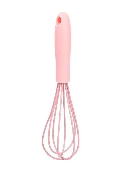 Pembe Mini Manuel Yumurta Çırpıcı Paslanmaz Çelik Silikon Yumurta Çırpma Manuel El Mikseri Dayanıklı Pişirme Araçları Ev Mutfak Aksesuarları (Yurt Dışından)