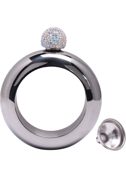 Mavi Lmetjma 3.5 Oz Bileklik Bileklik Cep Şişesi 304 Paslanmaz Çelik Cep Şişesi Viski Için Taşınabilir Alkol Likör Şişesi Huni ile (Yurt Dışından)