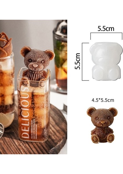 1 Adet Bear-S 2 Adet Büyük Buz Kalıbı Kalıp Büyük Gıda Sınıfı Silikon Buz Küpü Kare Tepsi Kalıp Dıy Buz Yapım Makinesi Küp Tepsi Buz Küpü Tepsi (Yurt Dışından)