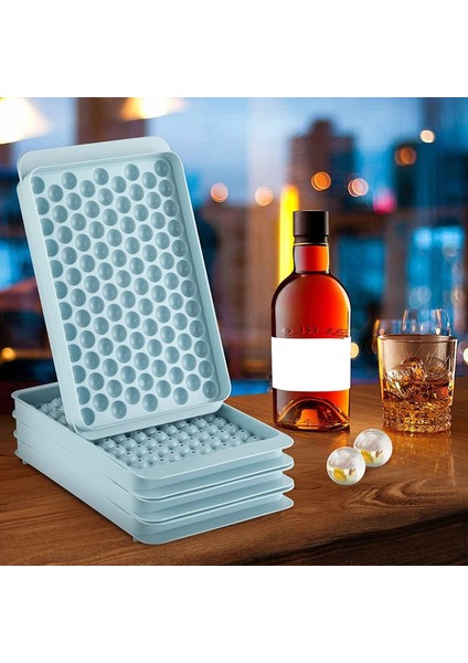 Çim Yeşili Mini Buz Küpü Tepsisi 104 Delik Yuvarlak Buz Topu Kalıpları Kapaklı Silikon Buz Küpü Makinesi Viski Bpa Ücretsiz Yeniden Kullanılabilir Mutfak Gadget (Yurt Dışından) modelleri