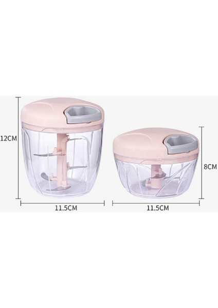 Pembe 500 ml Sarımsak Kıyıcı 500/900 ml Manuel Kıyma Makinesi Sebze Kesicisi Meyve Sarımsak Öğütücü Soğan Biber Kesici Ezici Taşlama Aracı (Yurt Dışından) fırsatları