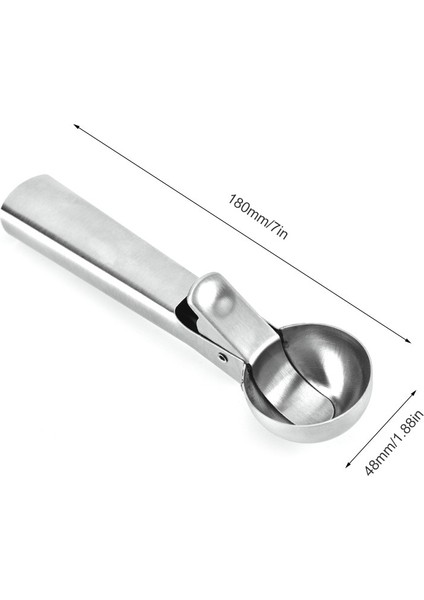 Kepçe No Box 18X4.8CM Ice Creamtool Paslanmaz Çelik Dondurma Kaşıkları Dondurma Topu Makinesi Meyve Kaşığı Tatlı Dükkanı Aksesuarları Mutfak Malzemeleri (Yurt Dışından) fırsatları