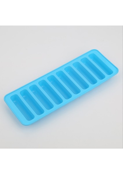 03 Mavi 10 Delik Parmak Şekli Silindir Silikon Buz Küpü Kalıp Kurabiye Dondurma Çikolata Pişirme Kalıp (Yurt Dışından) fiyatları