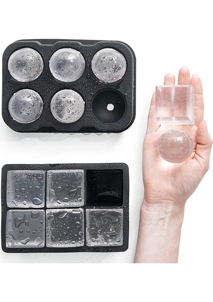 6 Izgara Yeniden Kullanılabilir Buz Küpü Silikon Kalıp Buz Yapım Makinesi Dondurma Araçları Gıda Sınıfı Buz Topu Kalıbı Yuvarlak Kare Buz Kalıbı Kalıp Mutfak Gereçleri (Yurt Dışından) modelleri