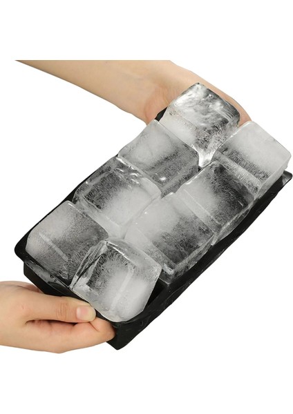 4 Izgara 4/6/8/15 Izgara Büyük Buz Kalıbı Kalıp Dev Jumbo Büyük Gıda Sınıfı Silikon Buz Küpü Kare Tepsi Kalıp Dıy Buz Yapım Makinesi Buz Küpü Tepsi (Yurt Dışından) modelleri