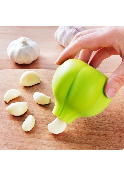 Yeşil Yaratıcı Kauçuk Sarımsak Soyucu Sarımsak Sarımsak Presi Süper Yumuşak Soyulmuş Sarımsak Soyma Aracı Ev Mutfak Aksesuarları (Yurt Dışından)