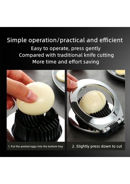 Yumurta Kıyıcı Mutfak Aksesuarları Yumurta Dilimleyiciler Kıyıcı Paslanmaz Çelik Meyve Salatası Kesici Yumurta Araçları Manuel Mutfak Robotları Mutfak Aracı Alet (Yurt Dışından) fırsatları