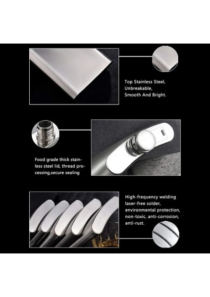 6 Oz 4/8oc Paslanmaz Çelik Cep Şişeleri Cep Cep Şişesi Alkol Viski Likör Vidalı Kapak Huni Likör Cep Şişesi Açık Taşınabilir (Yurt Dışından) modelleri