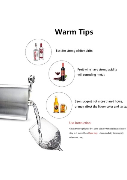 6 Oz 4/8oc Paslanmaz Çelik Cep Şişeleri Cep Cep Şişesi Alkol Viski Likör Vidalı Kapak Huni Likör Cep Şişesi Açık Taşınabilir (Yurt Dışından) fırsatları