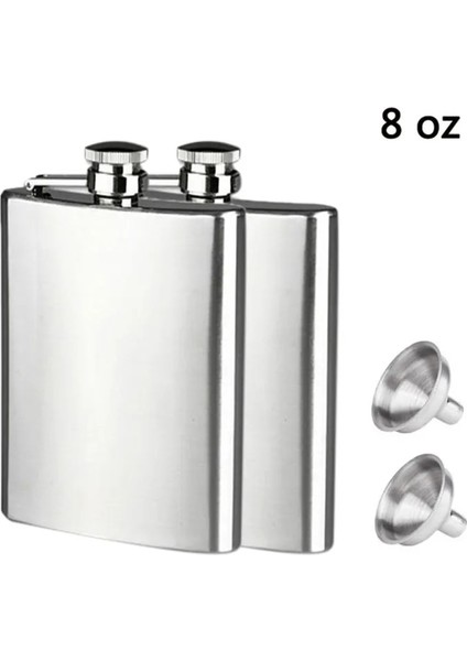 6 Oz 4/8oc Paslanmaz Çelik Cep Şişeleri Cep Cep Şişesi Alkol Viski Likör Vidalı Kapak Huni Likör Cep Şişesi Açık Taşınabilir (Yurt Dışından) indirimleri