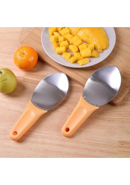 Açık Gri Mango Kesme Artefaktı Çok Fonksiyonlu Meyve Bölücü Soyma ve Ayırma Mango Özel Bıçak Kesme ve Kaşıklama (Yurt Dışından) fırsatları