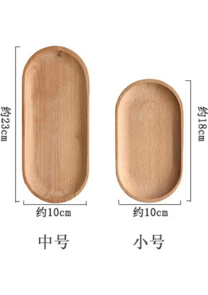 1 TABAK-10X18 cm Kayın Ahşap Plaka Tepsi Bulaşık Tatlı Suşi Aperatif Meyve Büfesi Çocuk Tabaklar Doğal Yaşam Sofra Dekoratif Katı Oval (Yurt Dışından) modelleri