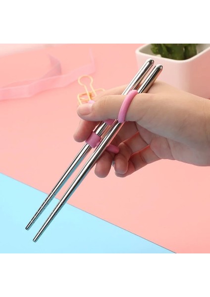 C Öğrenme Eğitimi Yemek Çubukları Paslanmaz Çelik Yemek Çubukları Çocuk Aydınlanma Için Sevimli Domuz (Yurt Dışından) fırsatları