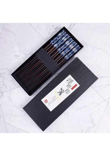 5 Adet Yeniden Kullanılabilir 5 Çift Set El Yapımı Çubuk Bambu Japon Doğal Ahşap Çubuklarını Suşi Gıda Bardak Çiçek Ahşap Çubuklarını Yenı (Yurt Dışından)