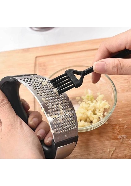 Sarımsak Soyucu 1 Adet Paslanmaz Çelik Sarımsak Gıda Kırıcı Manuel Sarımsak Presi Soyucu Fırça Sebze Meyve Araçları Çok Fonksiyonlu Mutfak Gadget (Yurt Dışından)