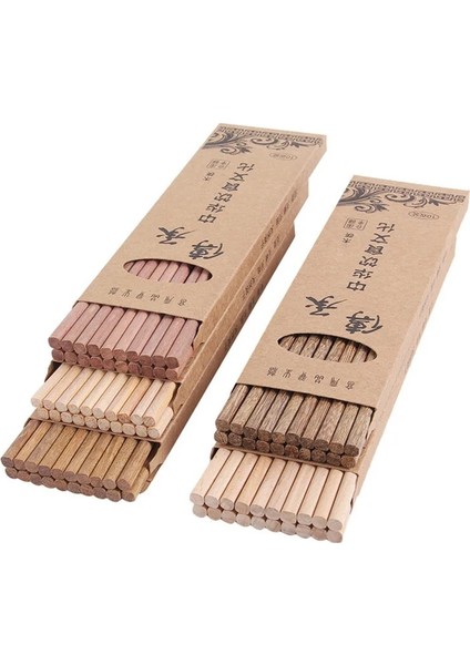 C 5 Çift Çin Ahşap Çubuklarını Yeniden Kullanılabilir Çevre Dostu Doğal Ahşap Kore Suşi Gıda Suşi Çubuklarını Kılıf ile Set 25 cm (Yurt Dışından) indirimleri