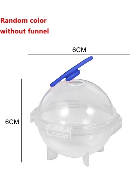Hiçbir Huni 4 Adet 2/4/6 Adet Buz Topu Makinesi Huni ile Küresel Buz Küpü Makinesi Parti Bar Için Viski Kokteyl Soğuk Içecekler Yuvarlak Buz Kalıbı (Yurt Dışından)