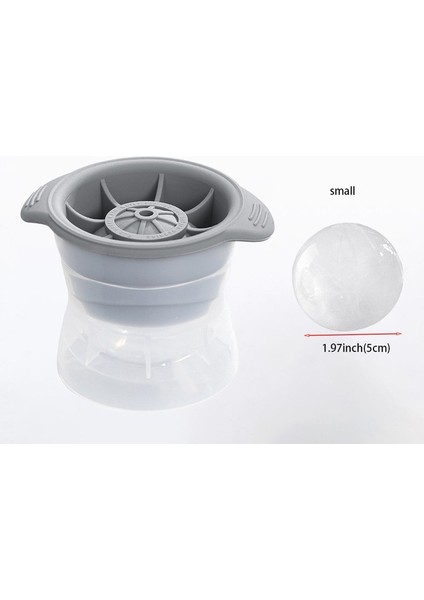 Küçük Gri Buz Topu Makinesi Silikon Küre Buz Küpü Kalıp Mutfak Dıy Buz Yuvarlak Şekil Makinesi Jöle Kokteyl Viski Içecek Için Kalıp Yapma (Yurt Dışından) fiyatları