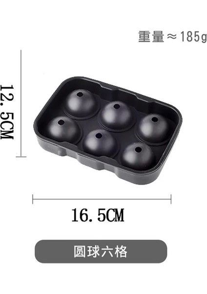 6 Izgara Yuvarlak 4/6/8 Izgara Büyük Buz Tepsisi Kalıp Kutusu Büyük Gıda Sınıfı Silikon Buz Küpü Kare Tepsi Kalıp Diy Bar Pub Şarap Buz Blokları Makinesi Modeli (Yurt Dışından)