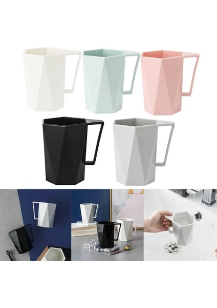 Gri Yenilik Fincan Kişilik Süt Suyu Limon Kupa Kahve Çay Yeniden Kullanılabilir Plastik Bardak Çok Amaçlı Kahve Fincanları Çay Bardakları Meyve Suyu Bardakları Kubek (Yurt Dışından)