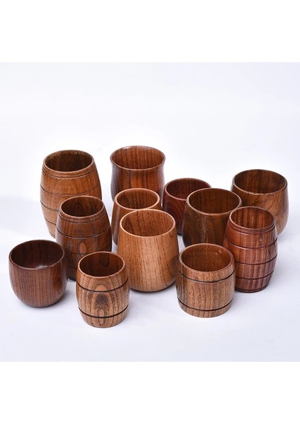 06 Ahşap Büyük Göbek Bardak El Yapımı Doğal Ladin Ahşap Bardak Bira Çay Kahve Süt Su Bardağı Mutfak Bar Parti Drinkware Bardak (Yurt Dışından) modelleri