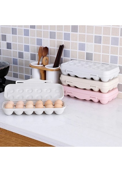 GY12 Gri Yumurta Saklama Kutusu Kalabalıklık Önleme Hasar Yumurta Koruma Saklama Kutusu Kapaklı Klip Tipi Üst Üste Olabilir Buzdolabı Sebzelik (Yurt Dışından) fırsatları