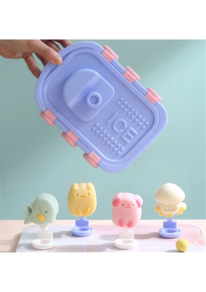 Mavi 1 Adet 6 Delik Dıy Dondurma Pops Silikon Kalıp Çocuk Kesim Dondurma Topu Makinesi Popsicles Kalıpları Bebek Sarsıntı Mutfak Aksesuarları Aracı (Yurt Dışından) fırsatları