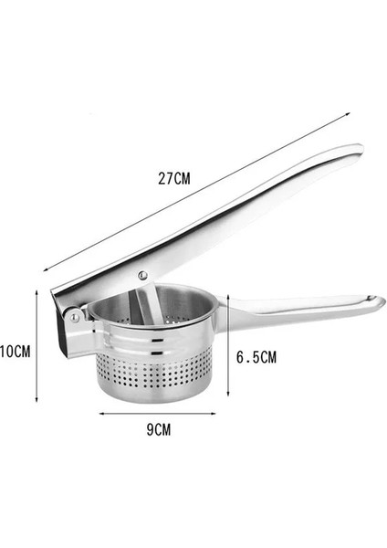 Paslanmaz Çelik Patates Makinesi Patates Meyve Sebze Sıkacağı Baskı Patates Ezici Ricers Mutfak Pişirme Araçları (Yurt Dışından)