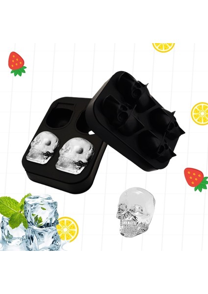 Blake 2020 Buz Küpü Makinesi Dıy Yaratıcı Silika Jel Tabancası Mermi Kafatası Şekli Tepsi Kalıp Ev Bar Partisi Serin Viski Şarap Dondurma Bar Aracı (Yurt Dışından) modelleri