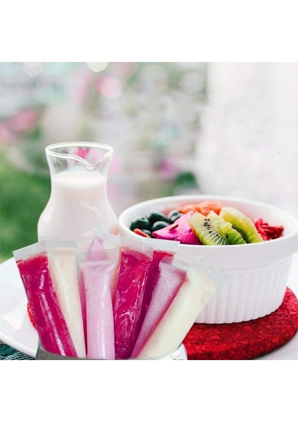5.5cm x 28CM 10 Adet 10/50/130 Adet Buz Buzlu Şeker Kalıpları Çanta Tek Kullanımlık Şeker Tüpü Zip-Lock Kese Freeze Pops Dropshipping (Yurt Dışından)