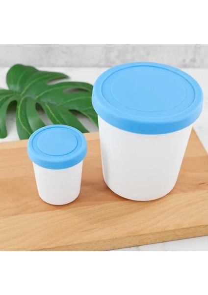 Blue S Dondurma Kapları Bardak Yeniden Kullanılabilir Dondurucu Saklama Küvetleri, Sıkı Sızdırmaz Kapaklı, Ev Yapımı Dondurma Için Kolayca Çıkarın (Yurt Dışından)