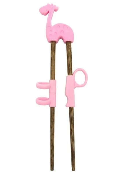 Pembe Geyik 1 Çift Sıcak Satış Çok Renkli Sevimli Öğrenme Eğitim Çubuklarını Çocuklar Çocuklar Için Çin Çubuklarını Öğrenci Hediyeler Palillos Chinos (Yurt Dışından)