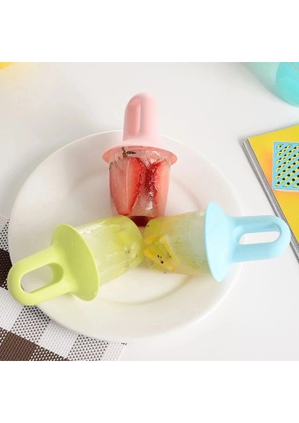 Pembe 1 Pc Buz Pops Kalıp Dondurma Topu Lolly Maker Popsicle Kalıpları Bebek Dıy Gıda Takviyesi Aracı (Yurt Dışından)