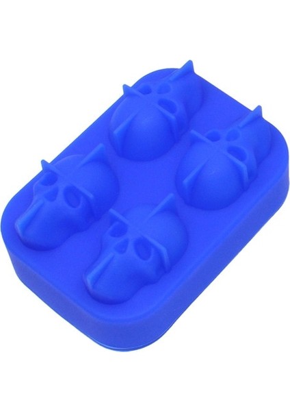 C 3D Kafatası Buz Küpü Tepsi Silikon Kalıp Dıy Buz Topu Kalıp Viski Şarap Kokteyl Buz Küpü Makinesi Çikolata Pasta Kalıp (Yurt Dışından)