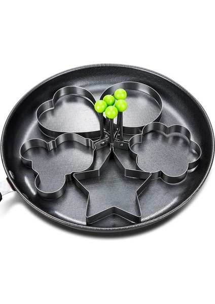 Yuvarlak 5 Stilleri Kızarmış Yumurta Gözleme Şekillendirici Paslanmaz Steelomlet Kalıp Kalıp Kızartma Yumurta Pişirme Araçları Mutfak Aksesuarları Gadget (Yurt Dışından) fiyatları