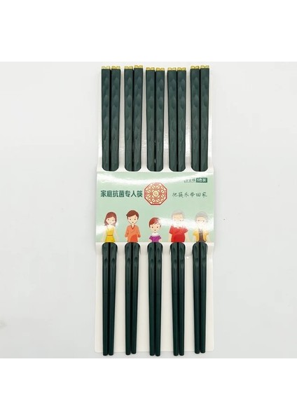 5 Pairs-12 5 Pairs Japon Yemek Çubukları Kore Yemek Çubukları Yeniden Kullanılabilir Yemek Çubukları Bulaşık Makinesinde Yıkanabilir Gıda Sınıfı Yemek Çubukları Kaymaz Kullanımı Kolay (Yurt Dışından)