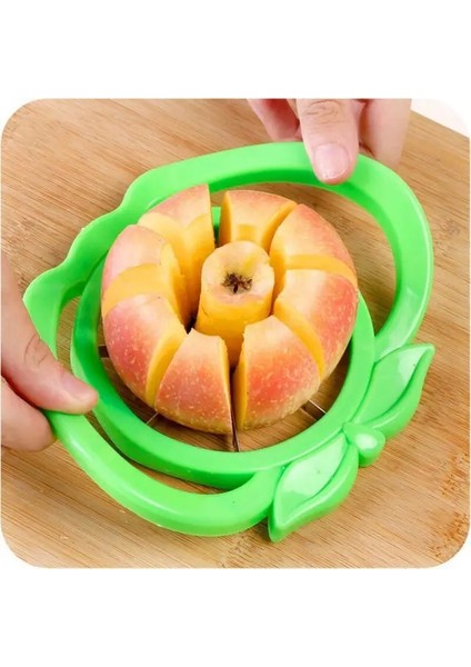 Rastgele Renk 8-Blade Elma Dilimleme Tart Kesici Kama Bölücü Paslanmaz Çelik Bıçaklar Meyve Kesici Elma Mango Domates Patates Kesme (Yurt Dışından)