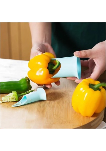 Sarı 2 Adet Yaratıcı ve Emek Tasarrufu Mutfak Aracı Tohum Kazıcı Meyve ve Sebze Tart Biber Ekme Makinesi Aksesuarları Ev (Yurt Dışından) fiyatları