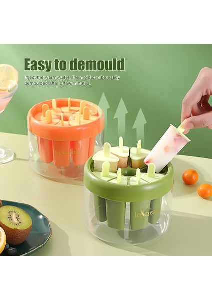 Yeşil Ev Yapımı Buz Lolly Popsicle Dondurma Kalıp Öğütücü Dondurma Ev Yapımı Dondurarak Dondurma Popsicle Popsicle Kutusu Sihirli Aracı (Yurt Dışından) indirimleri