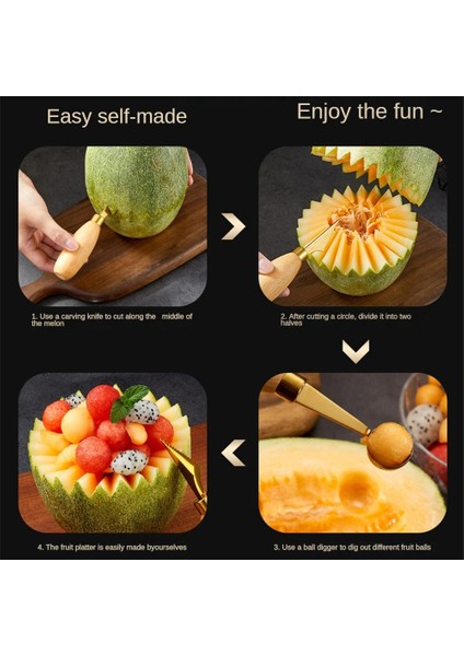 06 Havalandırma Deliği Dondurma Kaşığı Modern Minimalist Soyma Bıçağı 304 Paslanmaz Çelik Ahşap Saplı Karpuz Kaşığı Aracı Meyve Aracı (Yurt Dışından) indirimleri