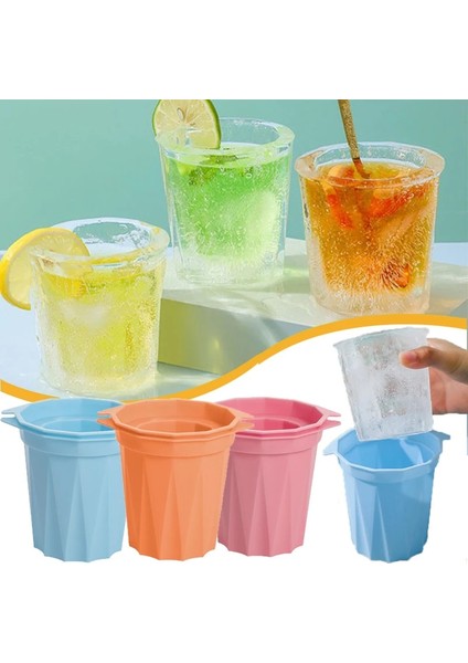 Pembe Buz Kalıp Buz Bardağı Makinesi Silikon Buz Küpü Tepsi Kalıp Bar Aksesuarları Mutfak Gereçleri Buz Bardakları Üreticisi Yaz Içme Aracı Buz Kalıpları (Yurt Dışından) fırsatları