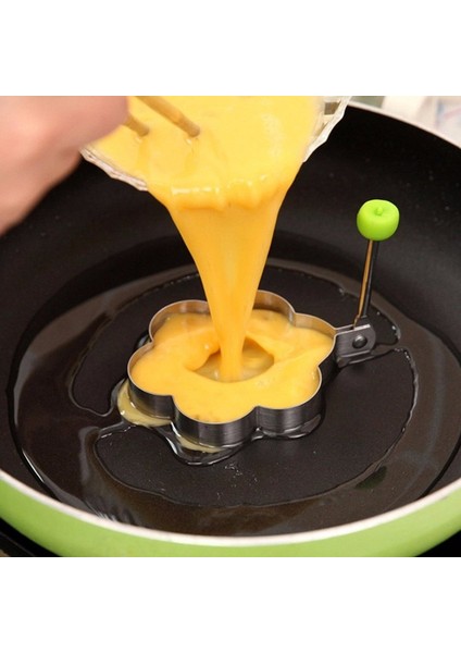 1 Adet Aşk 5 Adet Yumurta Kalıp Paslanmaz Çelik Omlet Yumurta Kızartma Kalıp Aşk Çiçek Yıldız Şekli Yumurta Gözleme Yüzük Kızarmış Yumurta Için Mutfak Aksesuarları (Yurt Dışından)