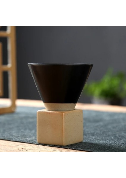 C Ev Yeni Çömlek Kupa Yaratıcı Retro Seramik Kahve Fincanı Kaba Çömlek Çay Bardağı Japon Latte Çekme Çiçek Porselen Bardak (Yurt Dışından)