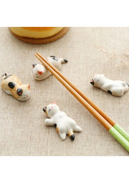 03 Yaratıcı Japon Çubuklarını Tutucu Şanslı Kedi Çatal Bıçak Takımı Standı Seramik Kaşık Çatal Dinlenme Servet Kedi Kaşık Standı Mutfak Depolama (Yurt Dışından) fiyatları