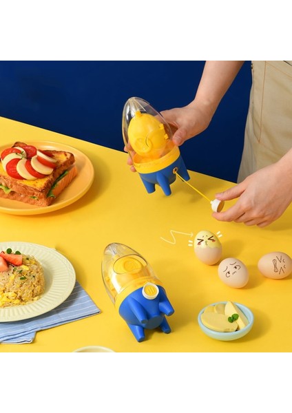Bir Set Yumurta Sarısı Çalkalayıcı Gadget Karıştırma Altın Çırpma Yumurta Spin Mikser Karıştırma Blender Maker Çektirme Akıllı Müşteriler Için Pişirme Pişirme Aracı (Yurt Dışından)