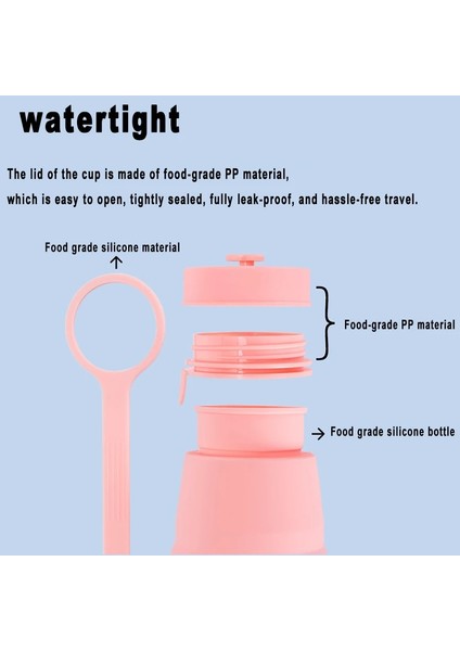 Stil 3 350-500 ml 500 Katlanır Su Şişesi Katlanabilir Silikon Bardak Kahve Içme Kupa Katlanabilir Spor Seyahat Kupa Yeniden Kullanılabilir Depolama Su Şişesi (Yurt Dışından) fırsatları