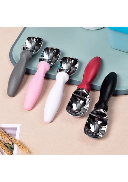 Kırmızı Yaratıcı Dondurma Kaşığı Meyve Kazıcı Buz Topu Makinesi Dondurulmuş Yoğurt Kurabiye Tatlı Kaşıkları Yapışmaz Ev Restaura Mutfak Gadget (Yurt Dışından) modelleri